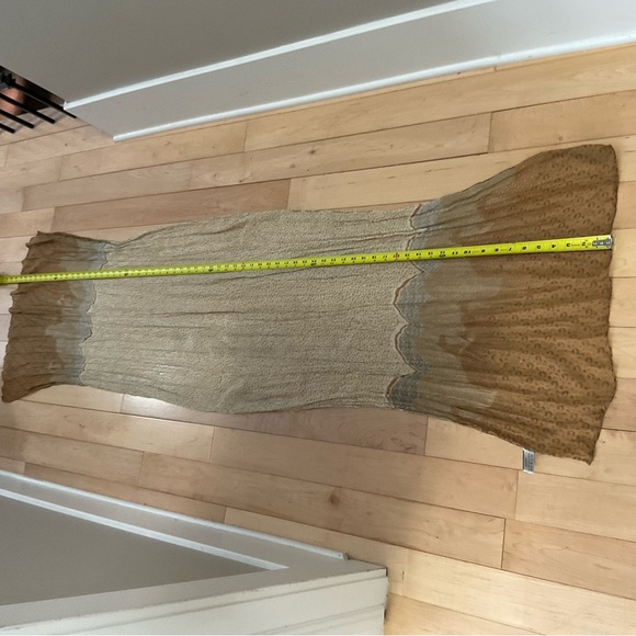 NICOLE MARCIANO, AMBER AND CREAM SCARF, VINTAGE - Picture 6 of 9